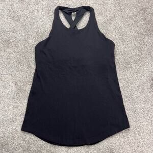 Black keyhole racer back Lululemon Tank Top size 4